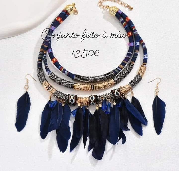 Conjunto colar e brincos