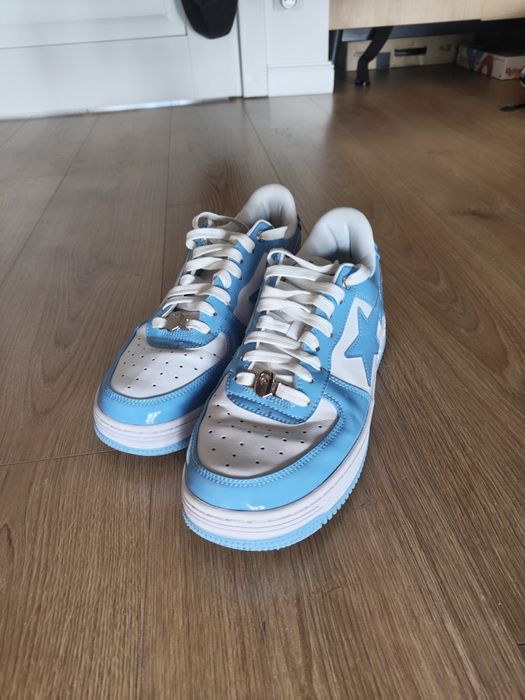 Bape Sta Patent leather blue white