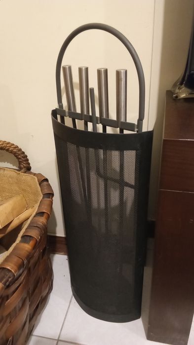 Utensílios lareira de 4 peças