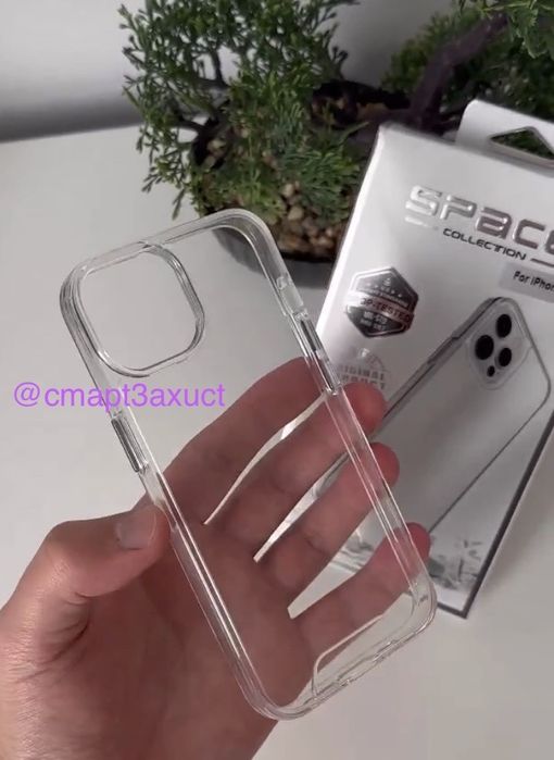 Чехол space case на iPhone 12 13 14 Pro Max чохол айфон прозорий