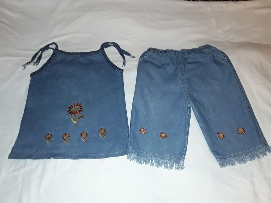 Джинсовый костюмчик для девочки