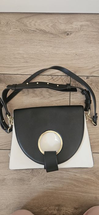 Torebka topshop czarno biała