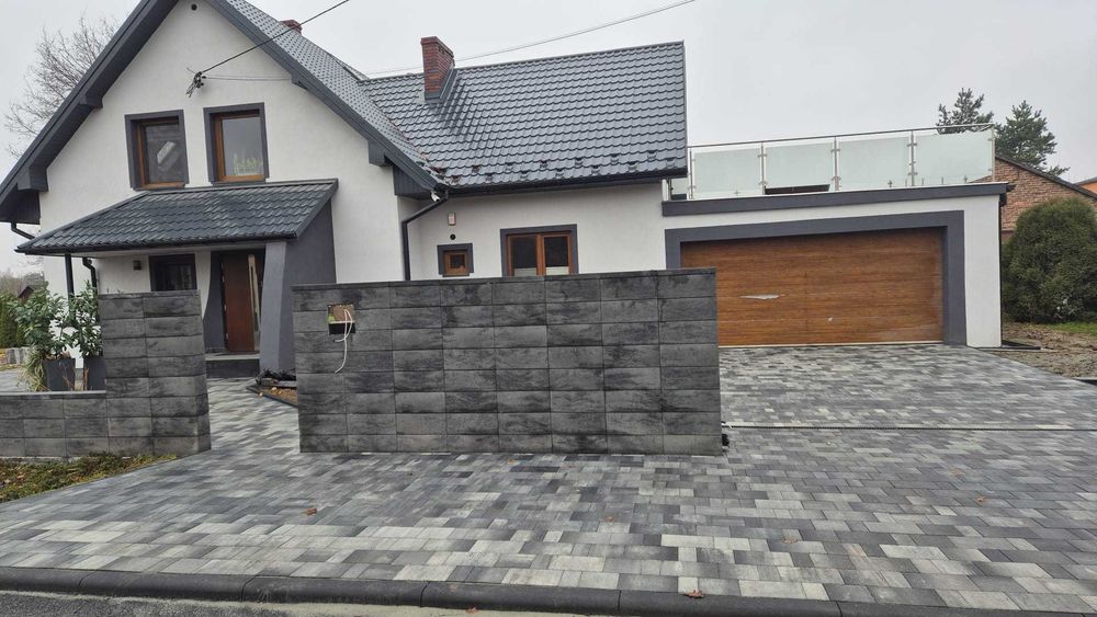 Kostka Brukowa Układanie Gwarancja Tarasy Podjazdy Niwelacja Chodniki