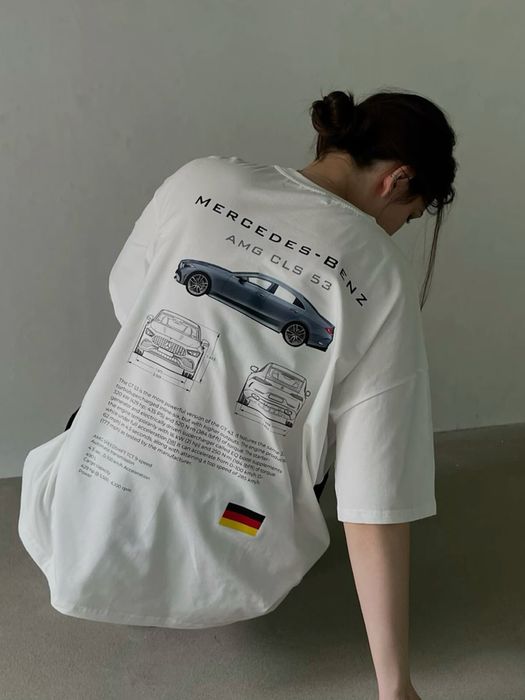 Футболка з принтом Mercedes AMG