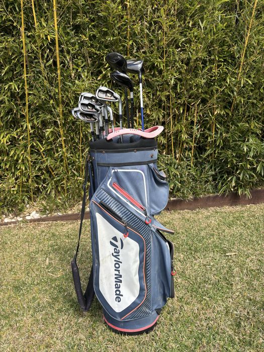 Set completo golfe - ferros taylormade, madeiras, putter e saco