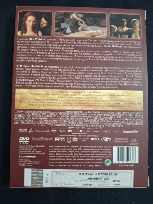 DVD O Perfume História de um assassino.