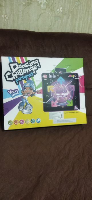Музичний сенсорний килимок для танців Disco challenge з підсвіткою і т