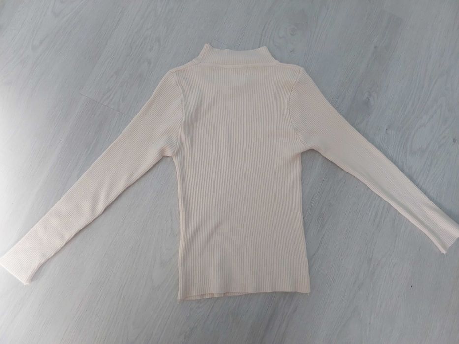 UNI sweter golf półgolf damski prążek dzianina casual basic nowy