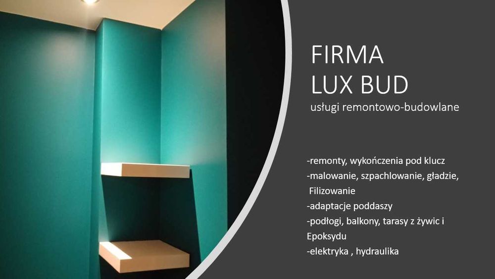 Łazienki gładzie malowanie flizowanie balkony i tarasy z żywic