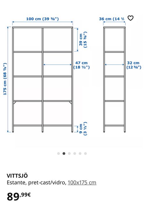 Estante ikea - VITTSJO