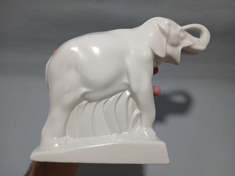 Figura animal - Elefante - Ceramica Sacavem - Arte Deco
