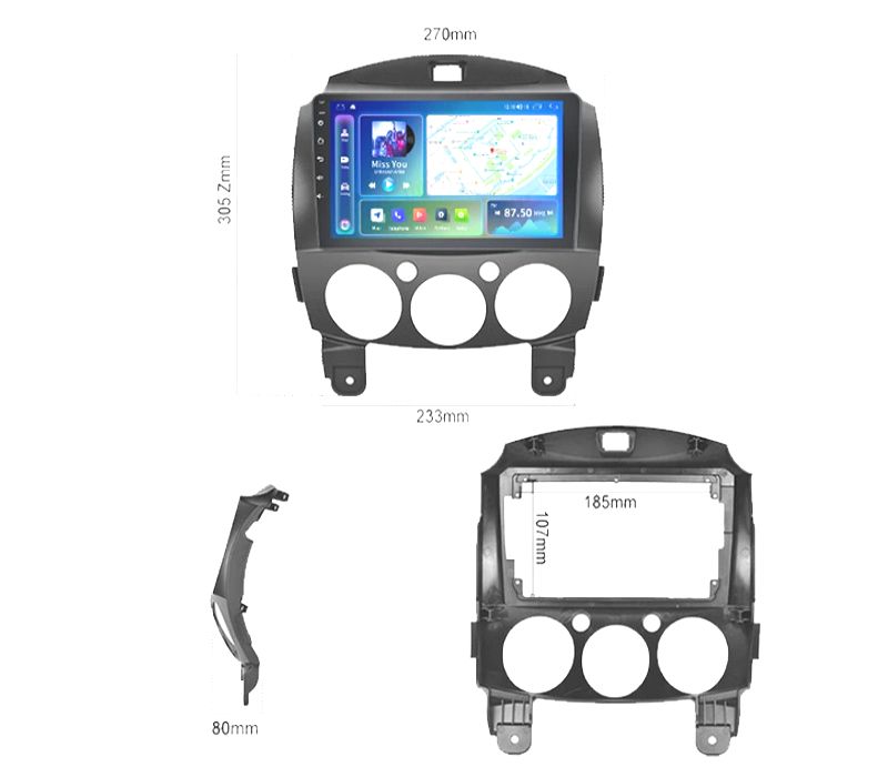 RÁDIO GPS ANDROID 13 MAZDA 2 07-15