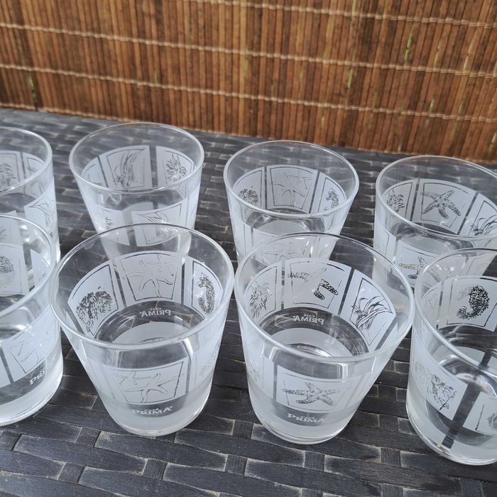 Szklanki do napojów drinków Cafe Prima 8 sztuk NOWE Bardzo ładne