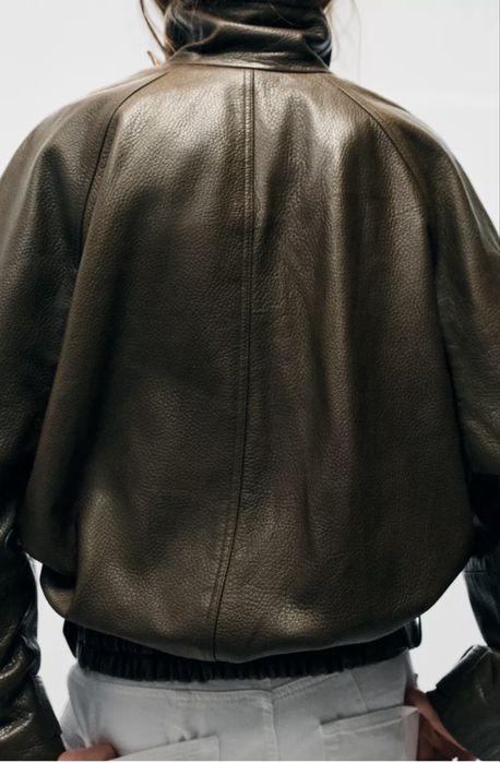 Шкіряна куртка косуха Zara 100% овеча шкіра