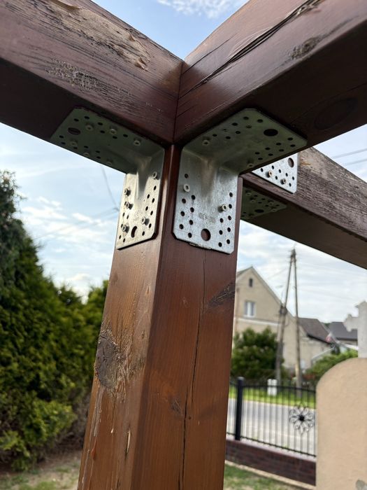 Ogrodowy plac zabaw drewniany