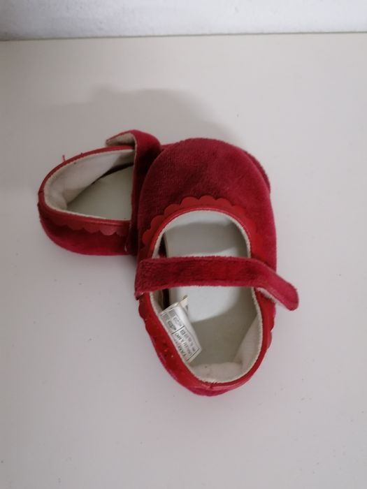 Sapatos veludo bebé