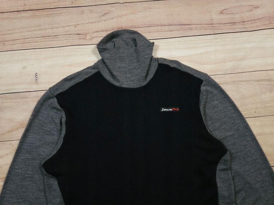JANUS Pro Bluzka Golf Termoaktywna Męska Wełna Logo r. L