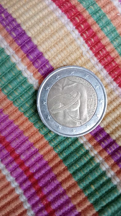 Moeda 2€ França comemorativa.
