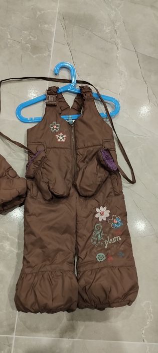 Komplet zimowy kurtka plus spodnie r.80
