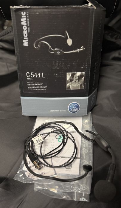 Microfone AKG C544L + Phantom Power Adapter (NOVOS)