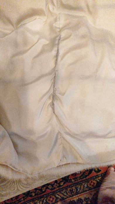 Норкова шуба світлий беж