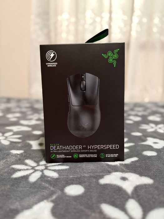 Razer DeathAdder V3 HyperSpeed (Novo / 6 Dias Uso) + Fatura Globaldata