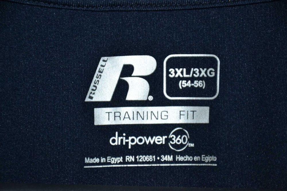RUSSEL Athletic Dri-power 360 Trainin Fit Nowa Koszulka Polo Męska 3XL
