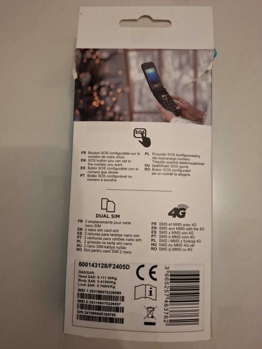 TELEMÓVEL FLIP QILIVE 2.4'' 4G USBC semi novo com Garantia
