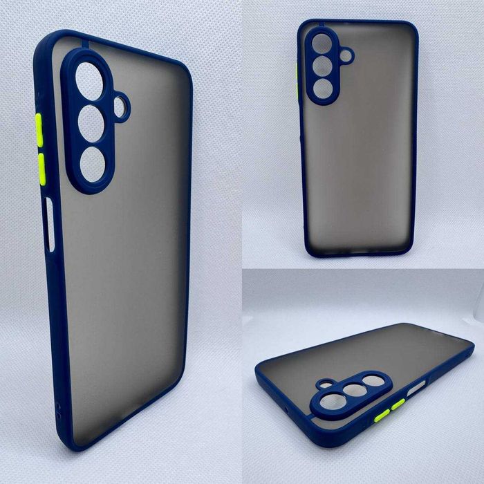 Противоударный чехол для Samsung A07 и A17 матовый бампер защита камер