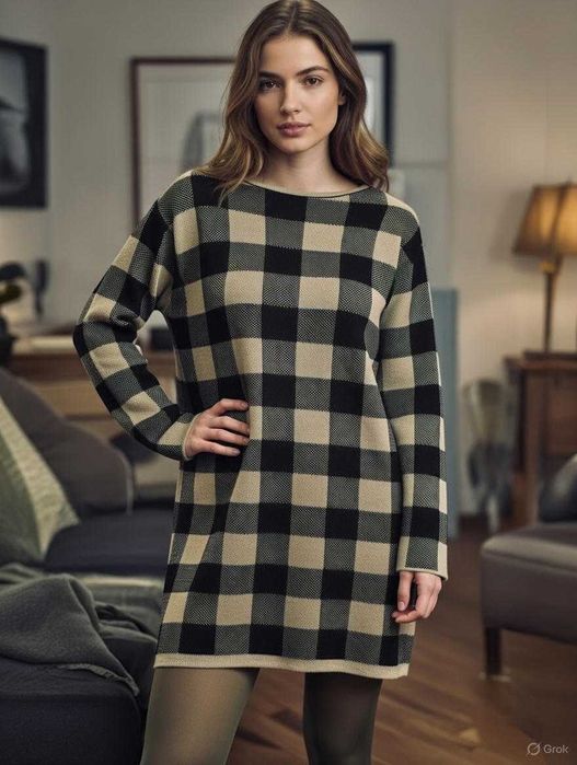 Уютное стильное теплое платье от турецкого бренда breeze