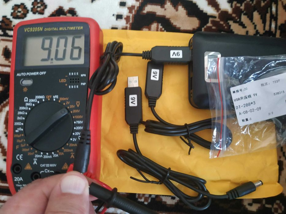 Кабель преобразования 5в, 9в, 12в - РАСПРОДАЖА!