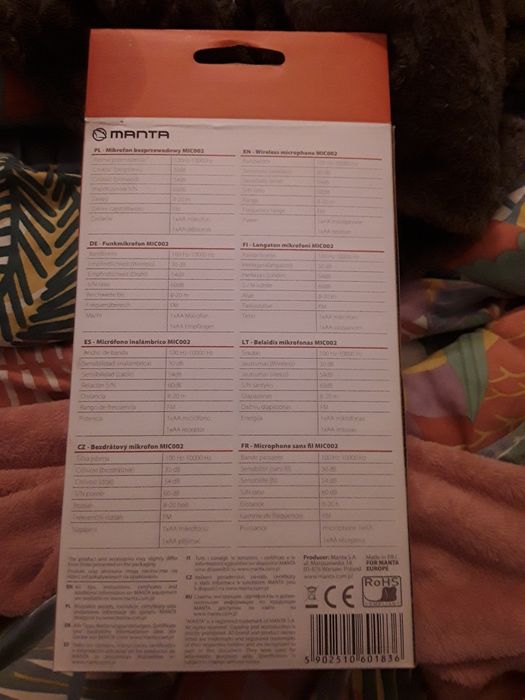 Mikrofon Manta MIC002 ARETHA