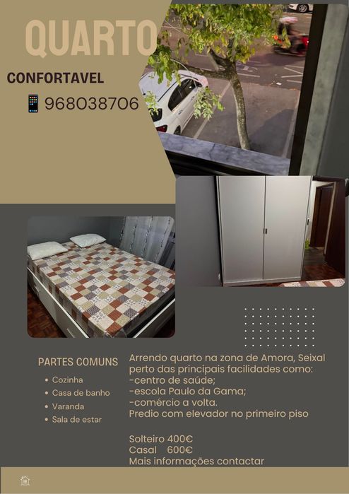 Quarto arrenda-se