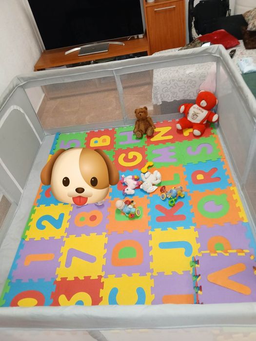 Tapete de espuma infantil – letras e números
