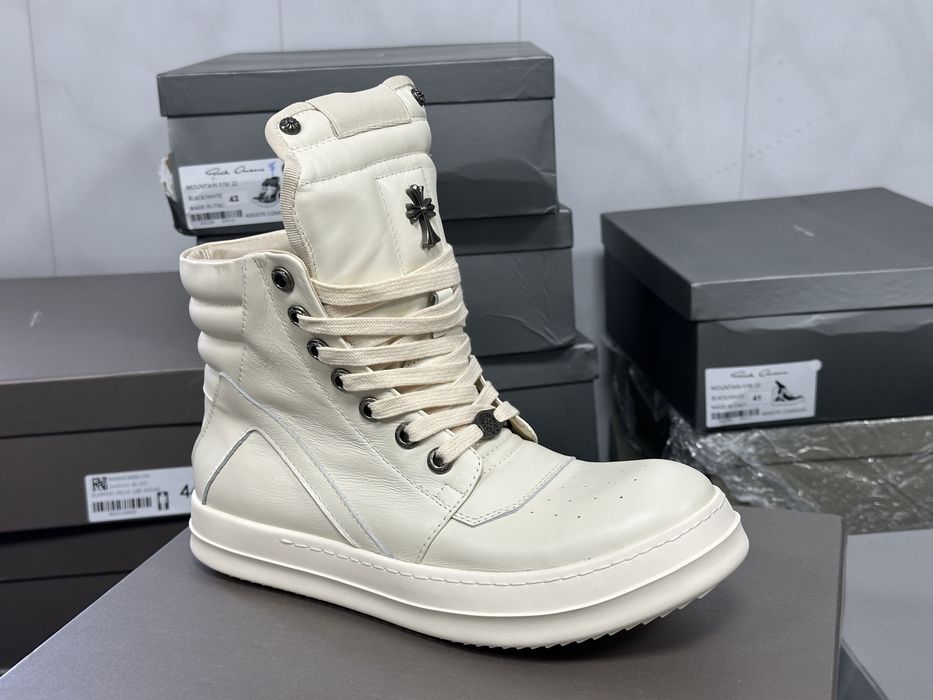 Кеди Rick Owens x Chrome hearts geobasket