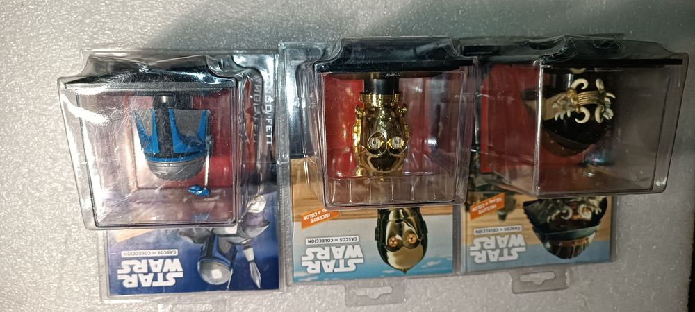 Colecção de 3 capacetes de Star Wars por DeAgostini - ano 2015