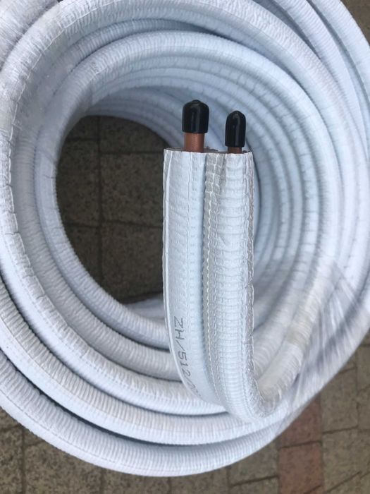 Rura miedziana podwójna 1/4-3/8 w otulinie do klimatyzacji