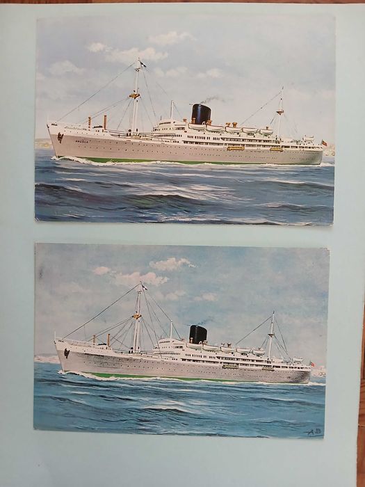 Postais navios da Companhia Nacional de Navegação
