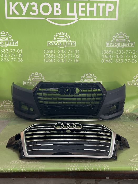 Бампер передній в зборі audi q7 4m 2015-2019 бампер передний ку7