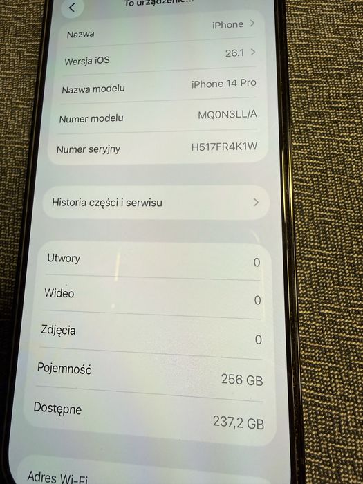 iPhone 14 Pro 256 czarny, super stan