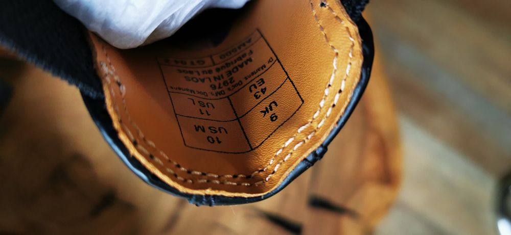 Botki Dr Martens 2976_YELLOW_STITCH Czarny EU 43