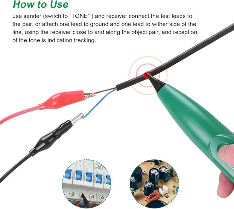 MS6812 tracker kablowy, profesjonalny tester kabli,