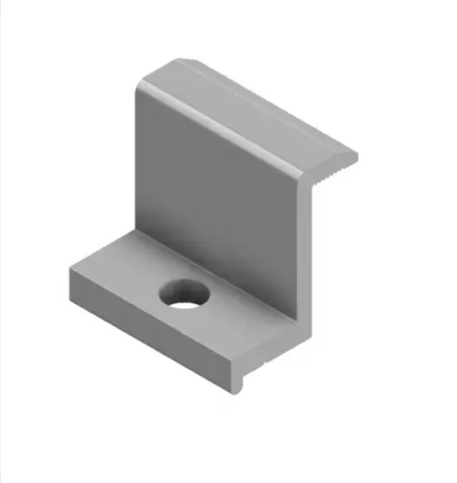 Притиск алюмінієвий крайній для сонячних панелей 35мм, товщина 4мм