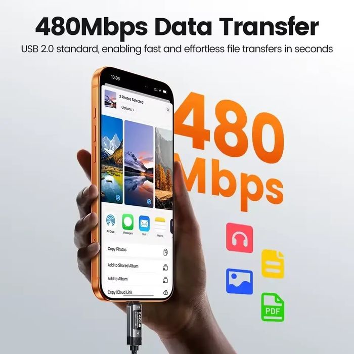 Кабель швидкого заряджання Toocki X111 з дисплеєм Oled, 2 м.