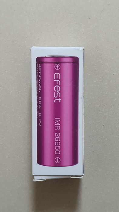 NOWY akumulatorek EFEST IMR 26650 , 4200mah 50A bateria