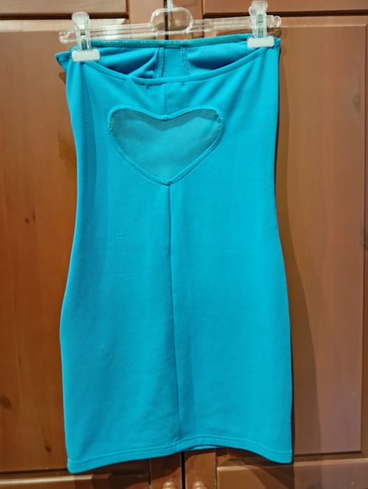 Sukienka mini bez ramiączek