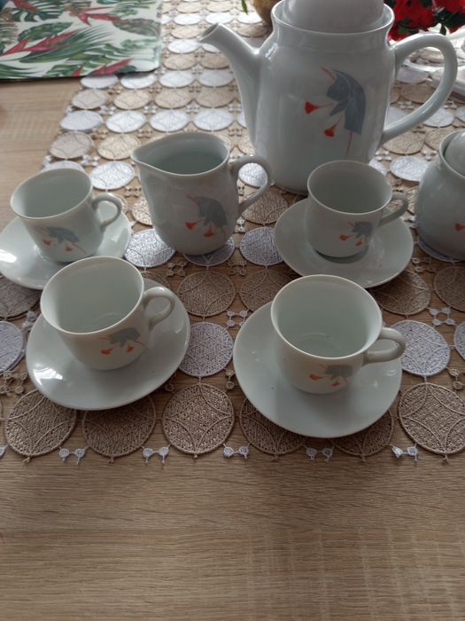 Serwis kawowy Wawel porcelana Wałbrzych