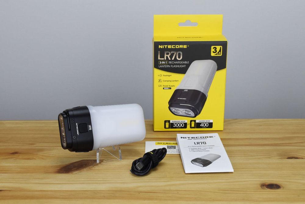 Nitecore LR70 - Ліхтар кемпінговий + Power Bank USB Type-С 10000 mAh
