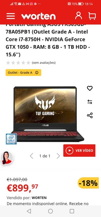 Computador portátil gaming