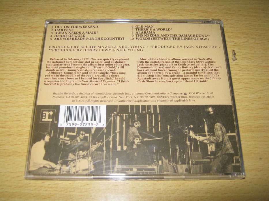 Neil Young Harvest CD